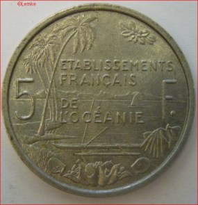 French Oceanie KM 4 1952 voor